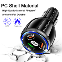 Produits Tendances 2026 – Chargeur de Voiture 90W à 3 Ports PD30W & QC3.0 Multi-Ports Type C pour Allume-Cigare USB