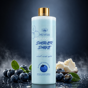 <span class=keywords><strong>Gel</strong></span> <span class=keywords><strong>Douche</strong></span> Revitalisant au Beurre de Karité et Myrtille 500ml – Mousse Parfumée Nettoyante Douce pour le Corps - Product Image 3
