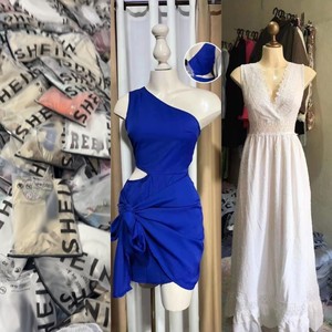 Camiseta sin mangas acanalada <span class=keywords><strong>Vestido</strong></span> <span class=keywords><strong>largo</strong></span> Maxi Casual Verano Transpirable Características antiestáticas Patrón sólido <span class=keywords><strong>Vestido</strong></span> <span class=keywords><strong>de</strong></span> cintura natural Sheines - Product Image 3