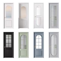 Porte coulissante en bois massif composite de style français, couleur personnalisée, stable, pour maison, cuisine, chambre, salle de bain, salon, entrée, villa, hôtel