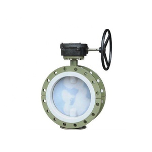 Đầy Đủ PTFE Lót Dễ Uốn Sắt DN250 Worm Gear Đồng Tâm Van Bướm - Product Image 3