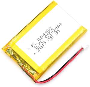 Batería de Iones de Litio 604160 de 1700 mAh y 3.7 V, Polímero de Alta Calidad, Precio de Fábrica al por Mayor - Product Image 1
