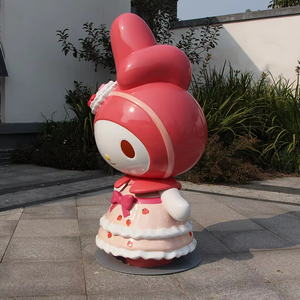Escultura de Resina con Diseño de Personajes Animados Personalizable, Decoración de Fibra de Vidrio FRP para Exteriores, Pieza de Bienvenida para Entrada de Centro Comercial, para Pastelería - Product Image 6