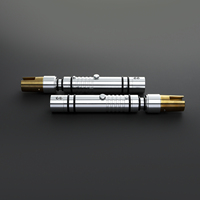 Nexussabers Bastila Shan Pedang Jedi Legendaris Tahan Lama Dengan Dua Bilah Xeno3Pixel RGB Sensitif Gerakan Halus Pogo Core Lightsabers