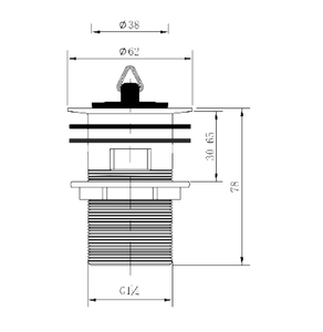 Bán buôn Dễ dàng cài đặt 304 thép không gỉ lưu vực bồn rửa cống cắm chất thải Kit với lọc - Product Image 2