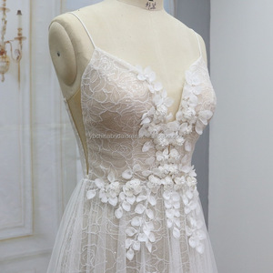 <span class=keywords><strong>Vestidos</strong></span> de Novia Modernos de Lujo <span class=keywords><strong>2022</strong></span>, Importados, de Tul con Cuentas, Flores, Encaje y Apliques, Exclusivos de Nuestro Proveedor - Product Image 2