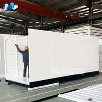 Zhongnan personnalisé Q235 9ft 16ft 19ft préfabriqué assembler mobile portable pliant pliable conteneur de stockage