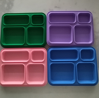 Boîte à bento LingHui en acier inoxydable écologique, 2 compartiments, étanche, empilable, sans BPA, qualité alimentaire, grande capacité pour la préparation des repas
