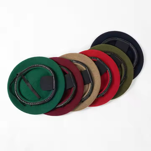 قبعة صوفية احترافية للأكاديمية في فصل الربيع والخريف والشتاء قبعة حراسة جلدية من البولي يوريثين مع حبل قابل للتعديل - Product Image 1