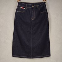 Jupe mini en jean décontractée taille haute anti-plis coupe trapèze de haute qualité pour femme