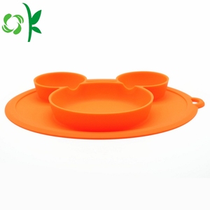 OKSILICONE-<span class=keywords><strong>Assiette</strong></span> <span class=keywords><strong>en</strong></span> silicone pour bébé <span class=keywords><strong>en</strong></span> <span class=keywords><strong>forme</strong></span> <span class=keywords><strong>de</strong></span> <span class=keywords><strong>Mickey</strong></span>, facile à nettoyer, facile à nettoyer - Product Image 5