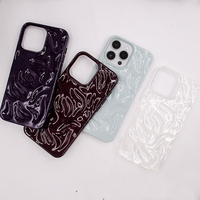 Coque de téléphone en TPU pour iPhone 6 Plus Xs Max 17 Pro Max Glossy Wave TPU Phone Case Cover