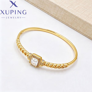 Fábrica de Joyería Xuping, Venta al por Mayor de Brazaletes para Mujer con Baño de Oro de 14K y Circonita Cúbica Sintética - Product Image 2