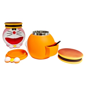 2026 New Doraemon Zinc Alloy 4 Piece Manual Modern Sharp Teeth Tobacco Crusher Magnetic <b>Herb</b> <b>Grinder</b> for Accessories - Product Image 6