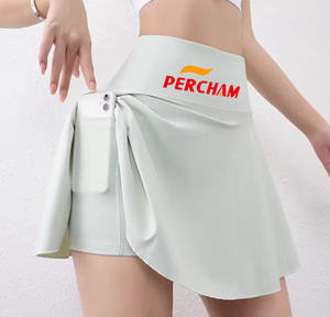 กระโปรงเทนนิสผู้หญิง หลายสไตล์ เอวสูง 2 in 1 กระโปรงกางเกงเทนนิส สำหรับออกกำลังกาย ฟิตเนส ออกกำลังกายกลางแจ้ง ชุดกีฬา - Product Image 1