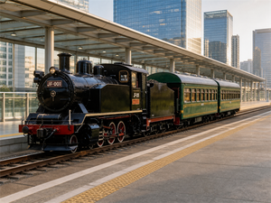 Locomotiva a Vapore per Parchi Ferroviari e Tour Panoramici - Product Image 1