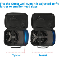 EVA — coque rigide Portable moulée sur mesure, étui de transport de VR, pour protection, voyage