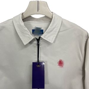 Camisa Casual de Alta Calidad para Hombre, con Microetiqueta Bordada, Corte Holgado, Tela de Velour, Cierre de Cremallera, Ecológica, Tallas Disponibles: XL a 6XL - Product Image 4