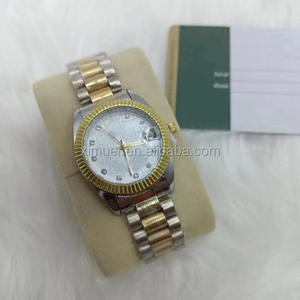 <span class=keywords><strong>Orologio</strong></span> Analogico al Quarzo di Lusso con Cinturino in Acciaio Inossidabile Dorato, Design Personalizzabile con Logo, Ultimo Modello per <span class=keywords><strong>Uomo</strong></span> - Product Image 3