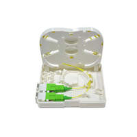 FTTH Fiber Terminal Box 2 Core Access Terminal Box ATB Fiber Optic FRB-2C 86mm Type Face Plate Desk Box