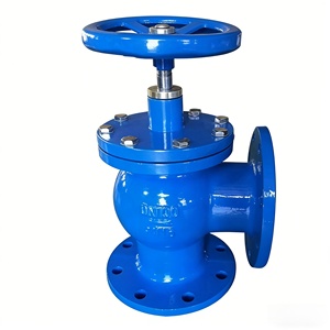 Válvula de descarga de lodos de doble brida SD44X, válvula de descarga de lodos manual de tipo angular, utilizada para el tratamiento de aguas residuales en plantas de tratamiento de agua. - Product Image 5