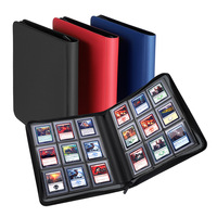 Carpeta de Álbum de Tarjetas Coleccionables de 9 Bolsillos de Cuero PU con Logotipo Personalizado para Poke Mon MTG y TCG, Organizador de Almacenamiento de Tarjetas de Juego Deportivo, Carpeta de Libro