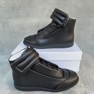 รองเท้าผ้าใบแฟชั่นแบบมินิมอลไร้รอยต่อ ความยาวปานกลาง กันน้ำ เก็บความร้อน ดีไซน์ล้ำสมัย เชือกผูกลอยแบบซ่อน บุข้อเท้าเสริมความนุ่ม สไตล์สตรีทแวร์ - Product Image 5