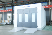 Cabine de peinture automobile sur mesure 7mx4m avec chauffage diesel/électrique pour séchage de carrosserie