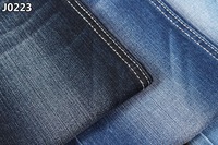 Tissu en denim bleu style slub de 10,7 oz pour jeans