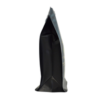 Sacs d'emballage pour grains de café YSH de haute qualité, à fond plat, en plastique souple, avec film de laminage brillant, pochette à fermeture éclair à fond carré brillant