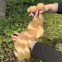 Paquets de cheveux vierges blonds brésiliens 613 couleurs, vendeur de cheveux vierges à cuticule alignée, extensions de cheveux humains blonds 613, vente en gros