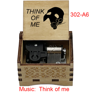Caja de Música de Madera Vintage con Diseño de Anime 'Think of Me', Regalo de Recuerdo, Obsequio Musical Especial y Lindo para Fans, Amigos, Cumpleaños - Product Image 3