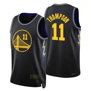 2022 ขายร้อนร้อนกดร้อน75ครบรอบเสื้อบาสเกตบอลGolden State #30สตีเฟ่นคาร์รี่#23 DraymondสีเขียวJersey