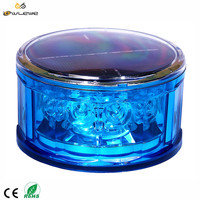 Feux d'avertissement solaires à haute luminosité 12 LED avec base magnétique puissante pour la sécurité des voitures et des clôtures