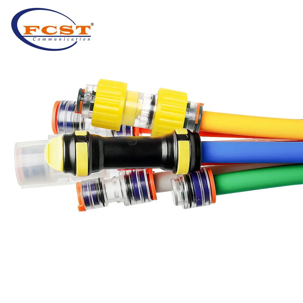 FCST Wholesale Microduct Straight Connector 7/3.5mm for Air Blow Fiber Cable Installation