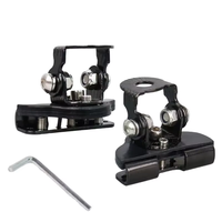 2 Soportes Universales de Montaje con Abrazadera para Luces LED de Trabajo en Pilar A y Capó para Jeep Wrangler, Camionetas, SUV y Accesorios Todoterreno