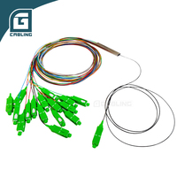 Gcabling FTTH Micro-tube Telecommunications G657A 0.9mm 1x16 Mini Fibra Plc SC APC SM Fiber Optic Plc Splitter