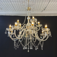 Décoration de mariage ZKAI, style candélabre, lustre suspendu au plafond, chandelier en cristal pour la décoration d'événements et de banquets