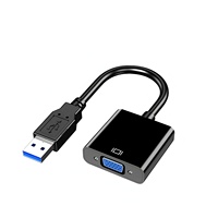 Adaptateur USB 3.0 QQX en alliage d'aluminium, convertisseur vidéo HD 1080P pour ordinateur portable, ordinateur de bureau, PC vers TV, moniteur, projecteur