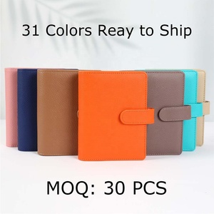 Yihe superventas 31 colores en relieve guijarro cuero A6 dinero billetera carpeta anillo de oro presupuesto planificador financiero cuaderno - Product Image 2