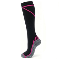 Chaussettes de compression pour hommes, nouveau design, antidérapantes, hauteur genou, personnalisées, pour le sport