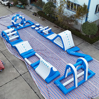 Toboggan aquatique gonflable commercial pour parc aquatique, bâche en PVC de 0,9 mm, taille personnalisable, capacité 100-500 kg, >10 personnes