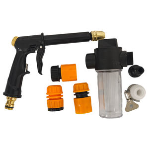 Boquilla de Metal Resistente para Manguera de Jardín, con Patrones de Rociado Ajustables, Rociador de Agua Ergonómico para Exteriores, para Lavado de Autos y Plantas - Product Image 1