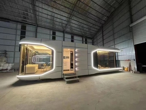 Maison Capsule Spatiale Contemporaine <span class=keywords><strong>de</strong></span> Luxe à Assemblage Rapide et Mobile en Panneaux Sandwich pour Locations Vacances, Complexes Hôteliers et Utilisation en Entrepôt - Product Image 2
