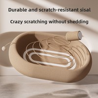 Bac en sisal, résistant à l'usure et aux éclats, griffoir pour chat, nid, canapé, chaise longue, grand jouet intégré