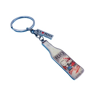 <b>Custom</b> Printed Rio Hello Kitty Keychain Zinc Alloy Bottle Shape Portable Promotional Gift <b>Key</b> Ring Chain - Product Image 5