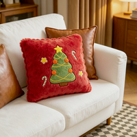 Coussins décoratifs en peluche personnalisés sur le thème de Noël, style dessin animé, pour canapé, à câliner, pour la décoration intérieure - Vente en gros