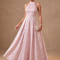 Robes de Soirée Jacquard pour Invitées de Mariage, Robes Longues en Satin pour Femmes, Robes de Bal Personnalisées Longueur Ras du Sol, Robes Formelles pour Occasions Spéciales