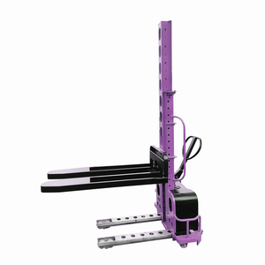 Apilador eléctrico de autoelevación, carretilla elevadora portátil semieléctrica de carga automática, 500kg - Product Image 2