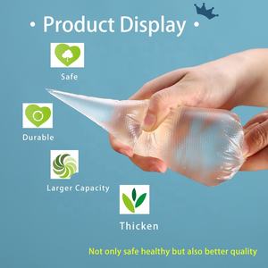 أطراف تزيين المعجنات بفوهة كريم لتزيين الفوندان ، يمكن التخلص منها في الكعكة ، حجم كبير - Product Image 4